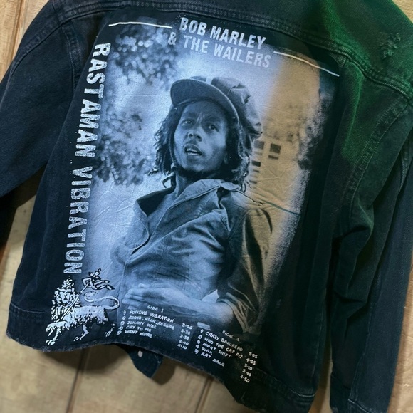 Bob Marley custom denim jacket - Picture 4 of 6